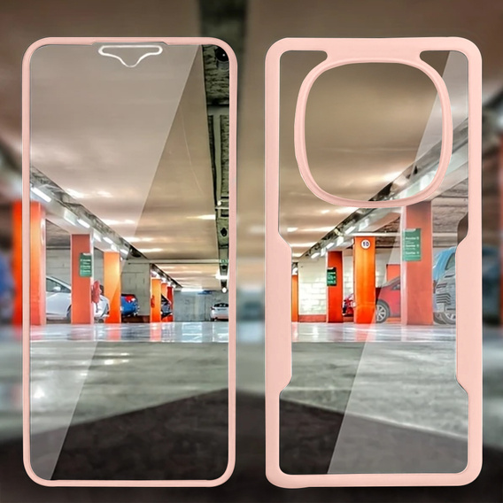 Etui do Xiaomi Redmi Note 14 Pro 5G / 14 Pro+ 5G, Shockproof, z folią, różowe