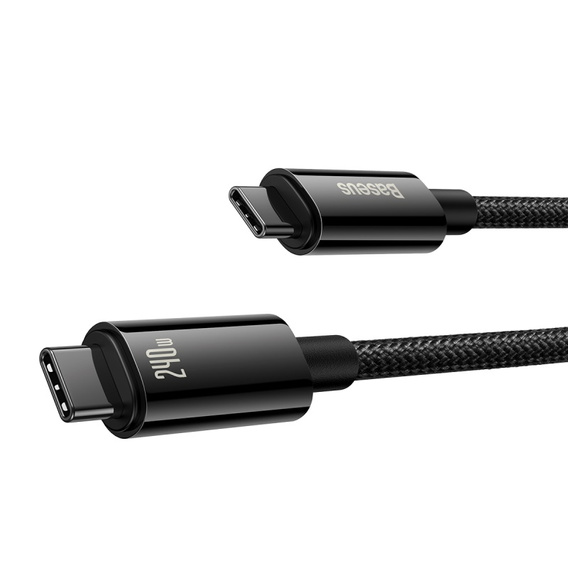 Baseus Tungsten PD kabel USB-C USB-C 1 m 240 W Czarny