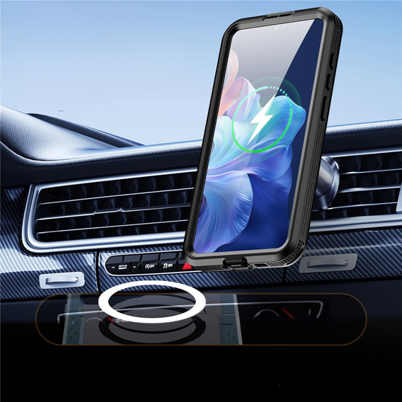 Etui wodoodporne do Samsung Galaxy S26 Plus, Redpepper, do MagSafe, czarne