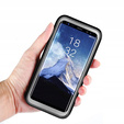 Etui do Samsung Galaxy S9, Shockproof, z folią, czarne / szare