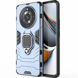 Etui do Realme 11 Pro / 11 Pro +, Kickstand Ring, niebieskie