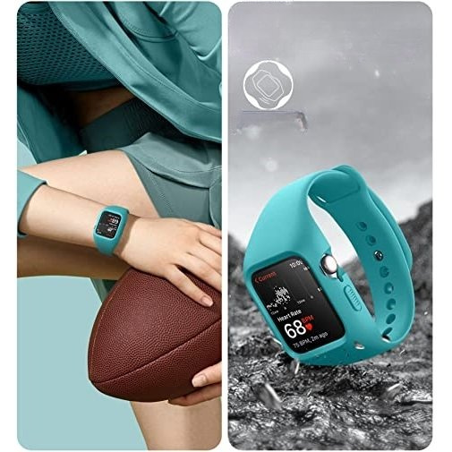 Pasek + Etui Suritch do Apple Watch 4/5/6/7/8/SE 44/45mm, niebieski