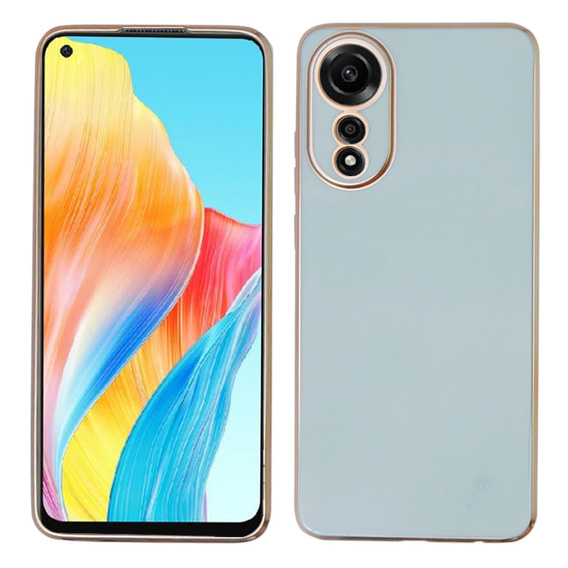 Etui do Oppo A78 4G, Glamour CamShield, miętowe