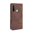 Etui z klapką do Xiaomi Redmi Note 8T, Card Slot, brązowe