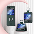 Etui Ring Holder do Samsung Galaxy Z Flip5 5G, zielone