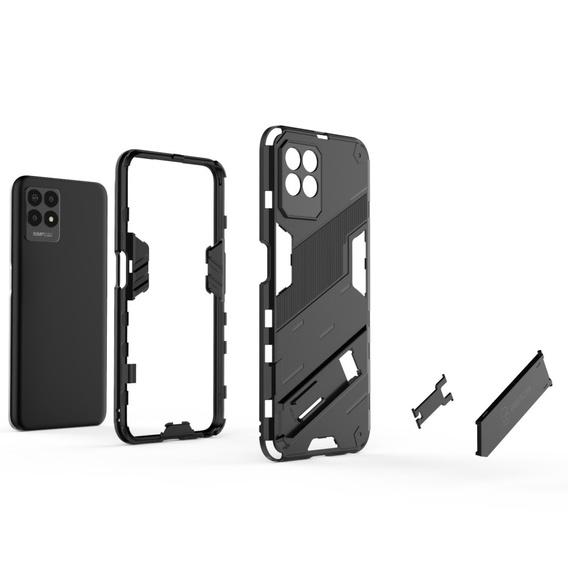 Etui do Realme 8i, Military kickstand, czarne