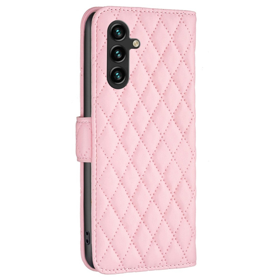 Etui z klapką do Samsung Galaxy A15, Wallet, BINFEN COLOR, różowe