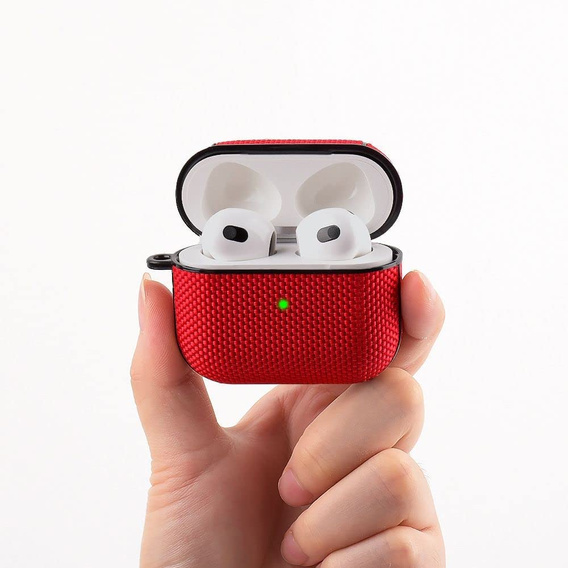 Etui Nylon na Słuchawki Apple Airpods 3 - Red