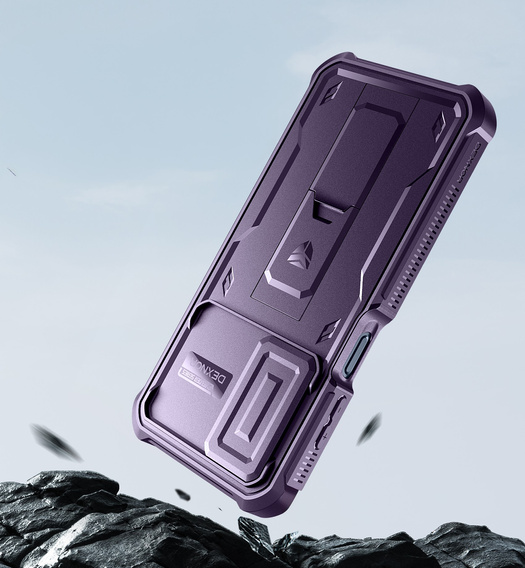 Etui pancerne do Samsung Galaxy A16 / A16 5G, Dexnor Full Body (Two Frames), fioletowe