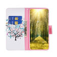 Etui z klapką do Motorola Moto G84 5G, Wallet, Colorful Tree białe