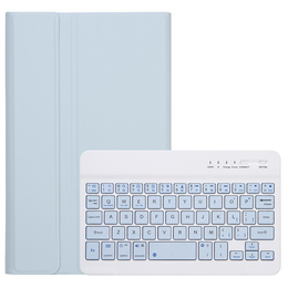 Etui z klawiaturą do Samsung Galaxy Tab A11, Leather Pen Slot, niebieskie