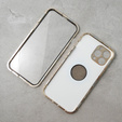 Etui do iPhone 13 Pro Max, Dual Glass, do Magsafe, złote