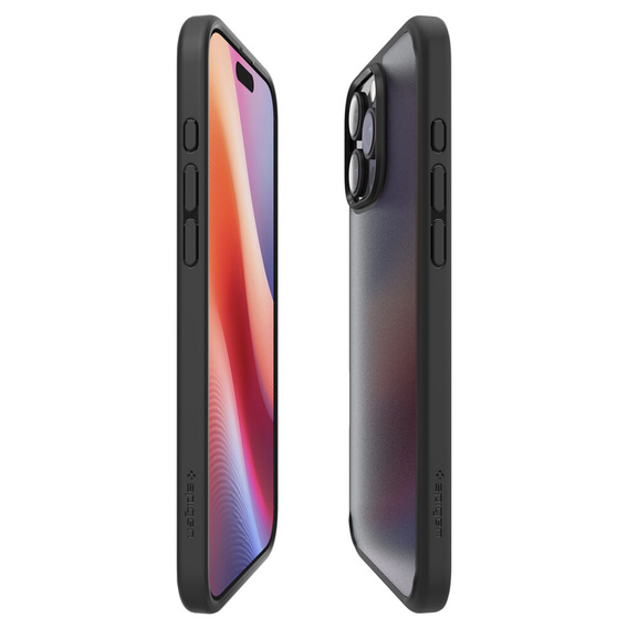 Etui Spigen do iPhone 16 Pro Max, Ultra Hybrid, czarne / matowe + Szkło Hartowane 9H