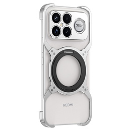 Etui do Xiaomi Poco F8 Ultra, Metal Bumper, srebrne