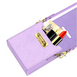 Etui do Samsung Galaxy Z Flip7 FE / Z Flip6, Finger Ring, z paskiem, fioletowe