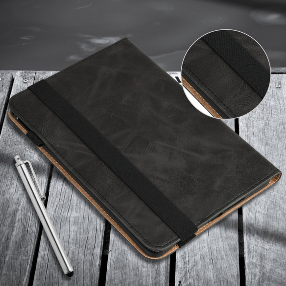 Etui do Samsung Galaxy Tab S10 Lite / S10 FE / S9 FE / S9, Classic, z miejscem na rysik, czarne