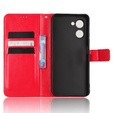 Etui z klapką do Realme C33, Crazy Horse Wallet, czerwone