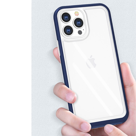 Etui ERBORD do iPhone 13 Pro, Hybrid Frame, Navy Blue