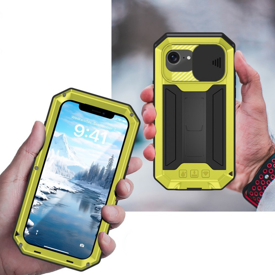 Etui pancerne do iPhone 16E, R-JUST, żółte
