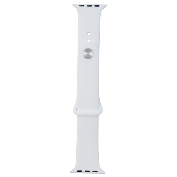 Pasek Silikonowy do Apple Watch 1/2/3/4/5/6/7/8/9/10/11/SE Ultra 1/2/3 42/44/45/46/49mm, Biały