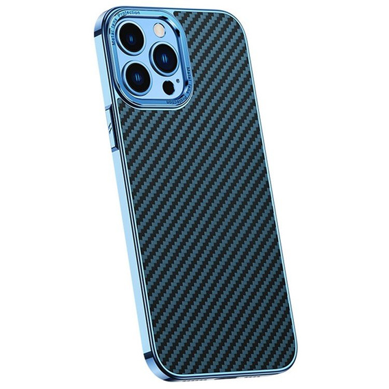 Etui Slim Carbon do iPhone 14 Pro, Blue