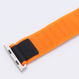 Pasek Nylonowy do Apple Watch 1/2/3/4/5/6/7/8/9/10/11/SE Ultra 1/2/3 42/44/45/46/49mm, Pomarańczowy / Czarny