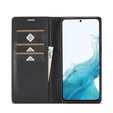Etui z klapką do Samsung Galaxy A55, Carbon LC.IMEEKE, czarne