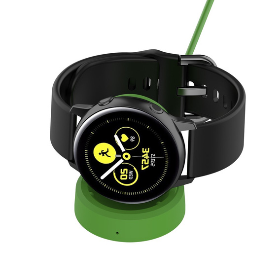 Ładowarka, Stacja dokująca do Samsung Galaxy Watch 3/4/5/6/7/Pro/Ultra/Active, Zielona