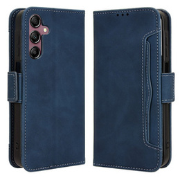 Etui z klapką do Samsung Galaxy A15 4G / 5G, Card Slot, granatowe
