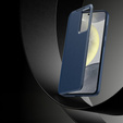 Etui do Samsung Galaxy S25 Edge – Smart View z kieszenią na kartę, niebieskie