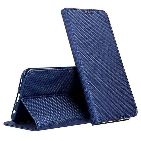 Etui z klapką do Samsung Galaxy A17 5G, Smart Magnetic, granatowe