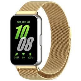 Bransoleta Milanese do Samsung Galaxy Fit 3, Złota