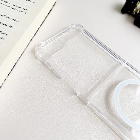 Etui do Samsung Galaxy Z Flip7 FE / Z Flip6, Dropproof MagSafe, przezroczyste