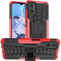 Etui do Motorola Moto E22 / E22i, Tire Armor, czarne / czerwone