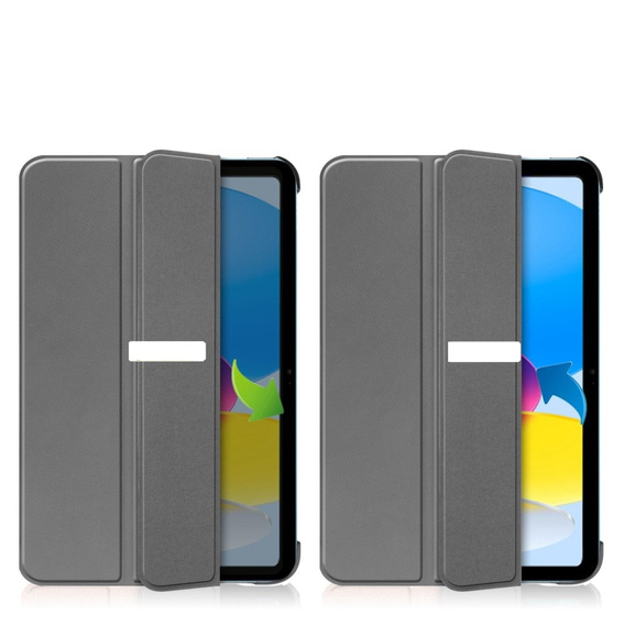 Etui do iPad 10.9" 2022 (10 gen.) / iPad 11" 2025 A16 (11 gen.), Smartcase z miejscem na rysik, szare