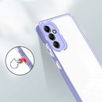 Etui do Samsung Galaxy A14 5G, Fusion Hybrid, przezroczyste / fioletowe