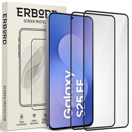 2x Szkło Hartowane ERBORD 3D do Samsung Galaxy S25 FE – ochrona całego ekranu