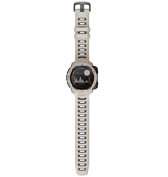 Pasek silikonowy dwukolorowy do Garmin Instinct – biało-czarny