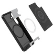 Etui Spigen do Samsung Galaxy S25, Core Armor MagSafe, czarne + Szkło Hartowane 9H