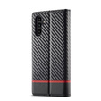 Etui z klapką do Samsung Galaxy A35 5G, Carbon LC.IMEEKE, czarne