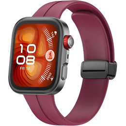 Pasek Silikonowy do Huawei Watch Fit 4 / 4 Pro / 3, Bordowy
