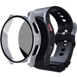 2w1 Etui + Szkło Hartowane do Samsung Galaxy Watch 5 40mm, Srebrne