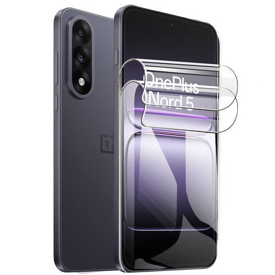 2x Folia Hydrożelowa do OnePlus Nord 5, ERBORD Hydrogel Foil