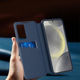 Etui z klapką do Samsung Galaxy S24 Ultra, Smart View Wallet, niebieskie