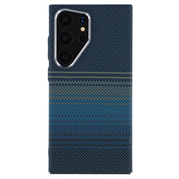 Etui do Samsung Galaxy S25 Ultra, Carbon Fiber MagSafe, niebieskie