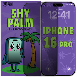 Szkło Hartowane Prywatyzujące Shy Palm do iPhone 16 Pro