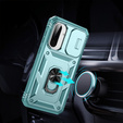 Etui do Samsung Galaxy A36 5G, KickStand Camera Lens, zielone