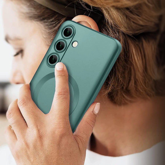 Etui do Samsung Galaxy A26 5G, ColorMag, do MagSafe, zielone + Szkło hartowane 9H