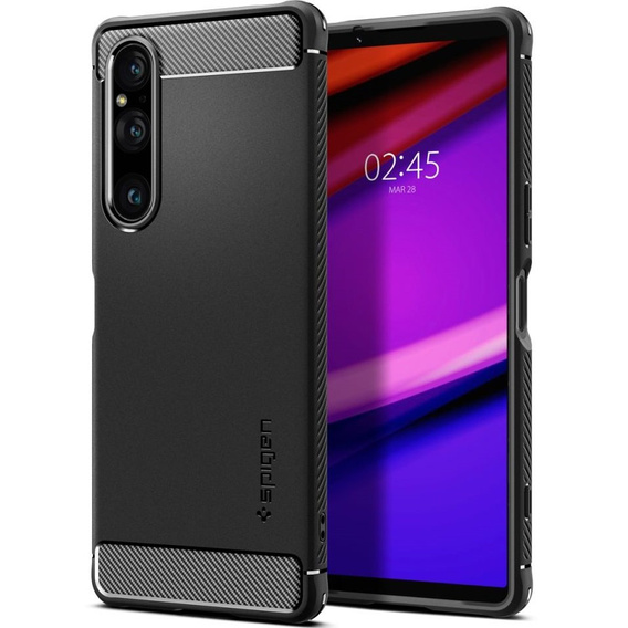 Etui Spigen do Sony Xperia 1 V, Rugged Armor, czarne