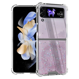 Etui do Samsung Galaxy Z Flip 4 5G, Sparkle, do Magsafe, różowe